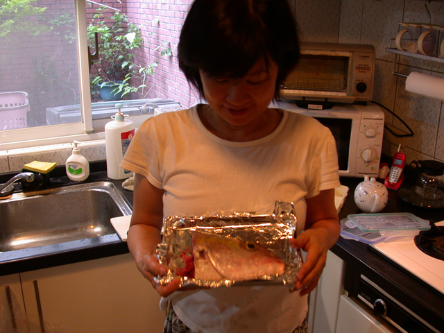 baking fish head